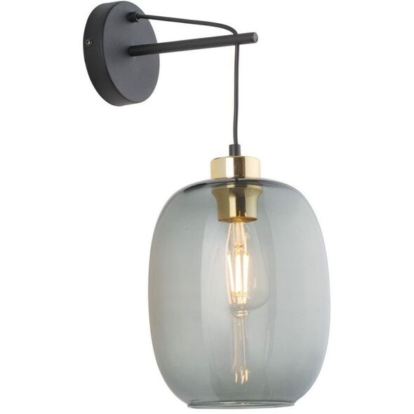 TK Lighting Delta 6481 kinkiet lampa ścienna 1x15W E27 grafitowy/czarny