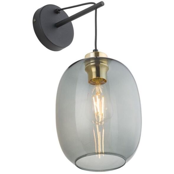 TK Lighting Delta 6481 kinkiet lampa ścienna 1x15W E27 grafitowy/czarny