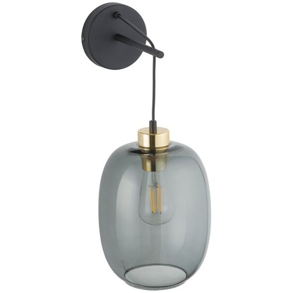 TK Lighting Delta 6481 kinkiet lampa ścienna 1x15W E27 grafitowy/czarny