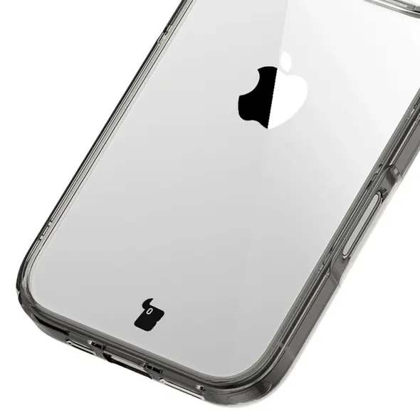 Etui Bizon Case Halo do Apple iPhone 16 przydymione-czarne