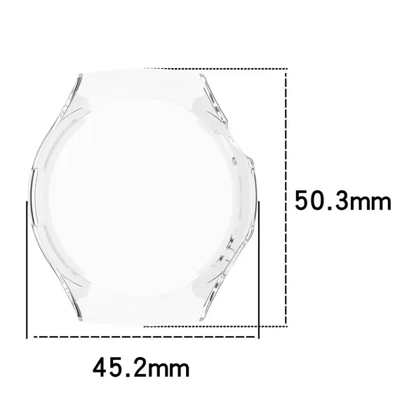 Etui z osłoną ekranu Bizon Case Watch Felipe do Huawei Watch 5 42mm przeźroczyste