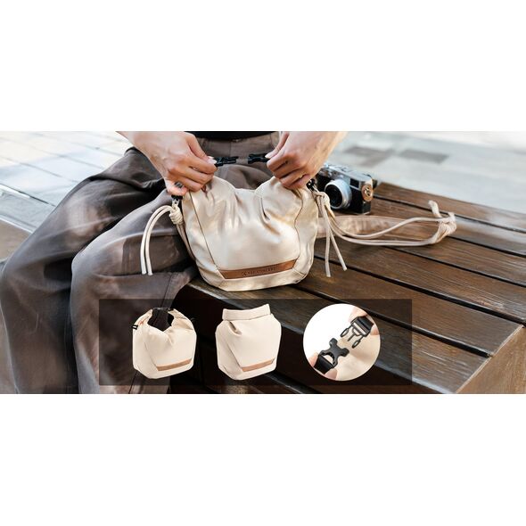 K&F Concept Urban Wander Sling U11 Torba fotograficzna 5 L beżowa