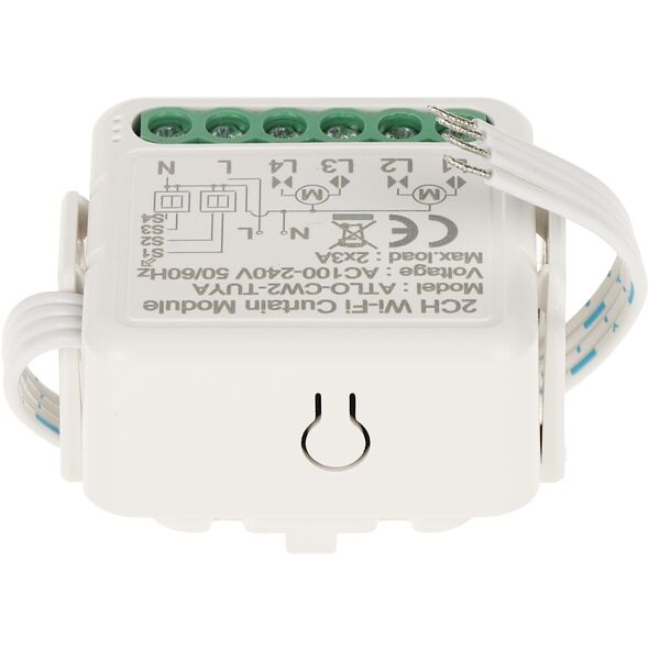 PODWÓJNY INTELIGENTNY STEROWNIK ROLET ATLO-CW2-TUYA Wi-Fi, Tuya Smart