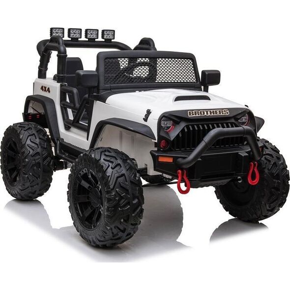 LeanToys Auto na akumulator Jeep JC666 Biały