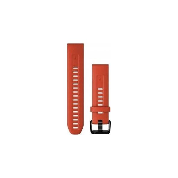 Garmin Pasek silikonowy na nadgarstek QuickFit 20 (ognistoczerwony / czarna sprzączka) (010-13102-02)