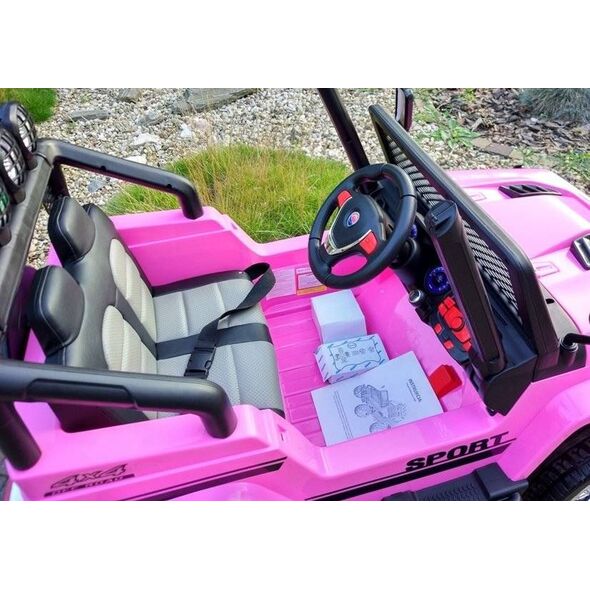 Lean Sport Auto na Akumulator S2388 Jeep Różowy 4x45W