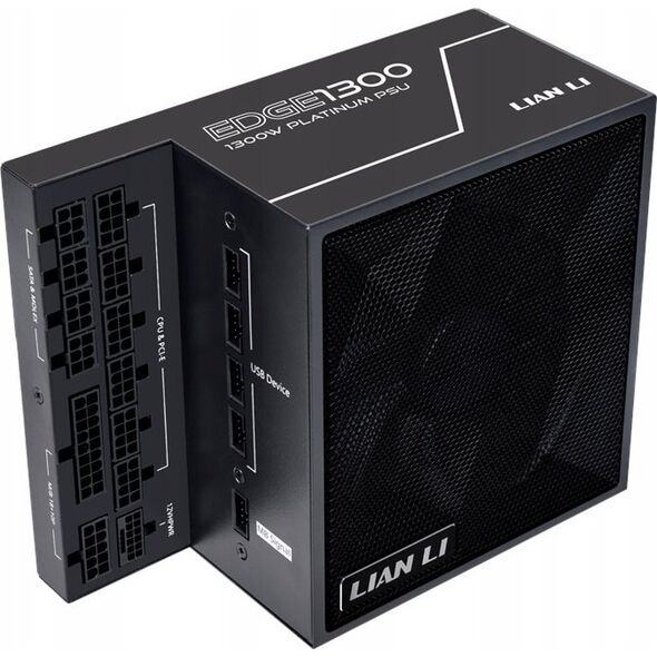 Zasilacz serwerowy Lian Li Lian Li EDGE EG1300 80 PLUS Platinum Netzteil, PCIe 5.1, ATX 3.1 - 1300 Watt, schwarz