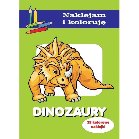 Dinozaury. Naklejam i koloruję EDUKAMP