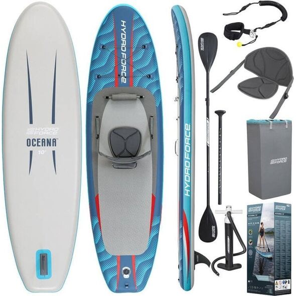 Bestway Zestaw Deska SUP z oparciem Hydro-Force 2w1 305cmx84cmx15cm 6532B EDUKAMP