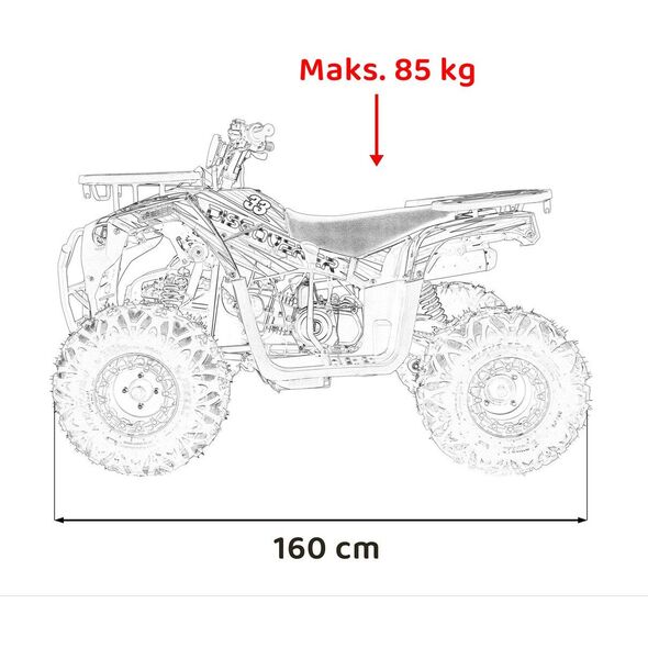 Pojazd Quad Spalinowy 120CC DISCOVERER Niebieski