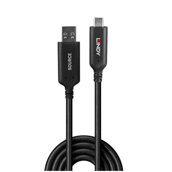 Lindy 43397 kabel USB USB 3.2 Gen 1 (3.1 Gen 1) 50 m USB A USB C Czarny