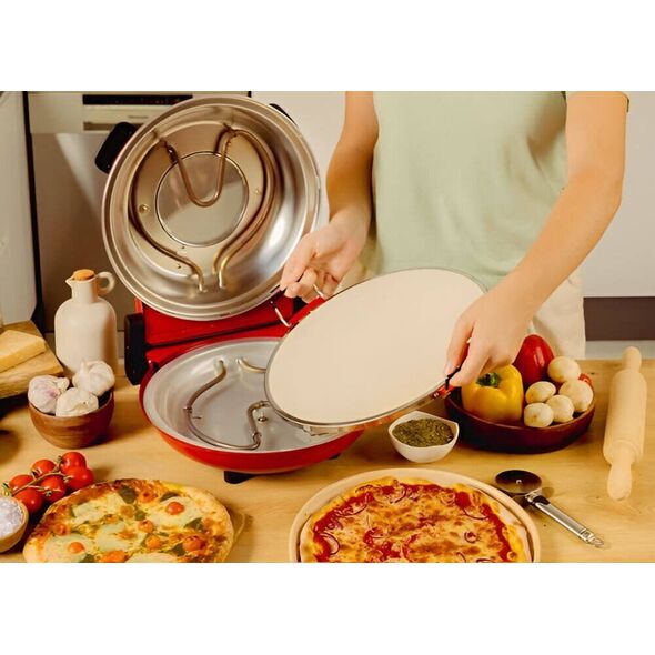 Piec do pizzy Fun Pizza&Co Mamma Mia Vista Cecotec średnica 32 cm Czerwony