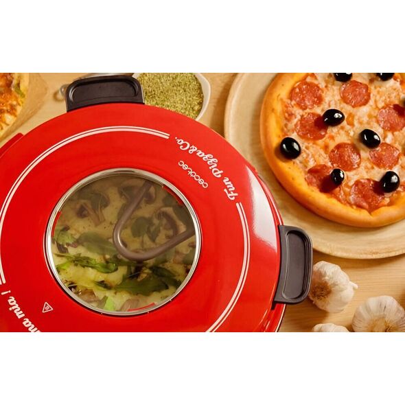 Piec do pizzy Fun Pizza&Co Mamma Mia Vista Cecotec średnica 32 cm Czerwony