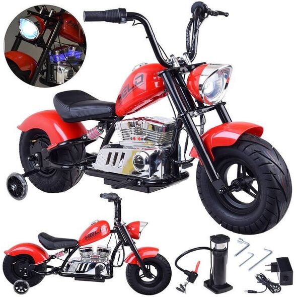 Elektryczny Motor Chopper na akumulator dla dzieci max 80kg manetka PA0318 EDUKAMP