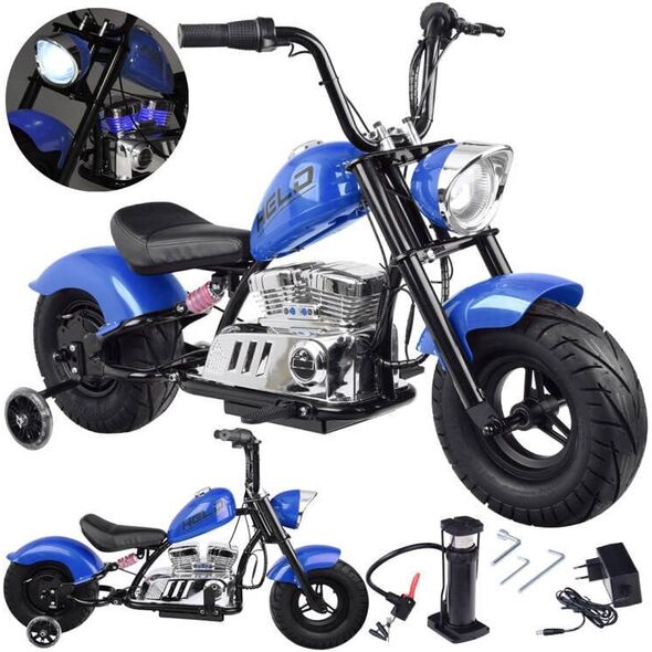 Elektryczny Motor Chopper na akumulator dla dzieci max 80kg manetka PA0318 EDUKAMP
