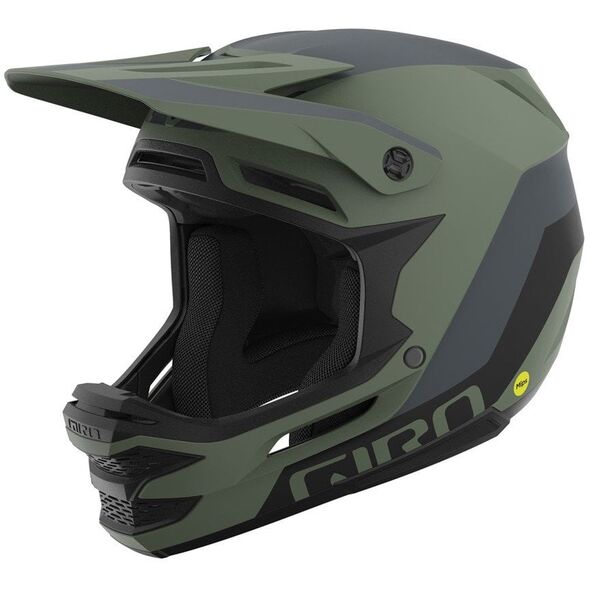Kask full face GIRO INSURGENT SPHERICAL MIPS Rozmiar kasku: XL/XXL(59-63 cm), Wybierz kolor: Matte Hedge Green Dark Shark