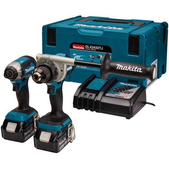 MAKITA.ZES.COMBO 18V DLX2432TJ (DDF486+DTD153) 2x5,0Ah MAKPAC