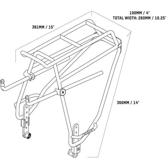 Bagażnik tylny BLACKBURN OUTPOST REAR World Touring Rack (NEW)