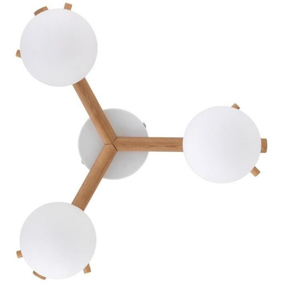 TK Lighting Sheron 5308 plafon lampa sufitowa 3x6W G9 biały/sosna