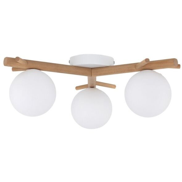 TK Lighting Sheron 5308 plafon lampa sufitowa 3x6W G9 biały/sosna