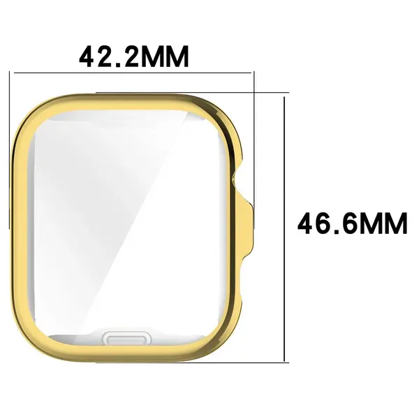 Etui z osłoną ekranu Bizon Case Watch Felipe do Huawei Watch Fit 4 Pro złote
