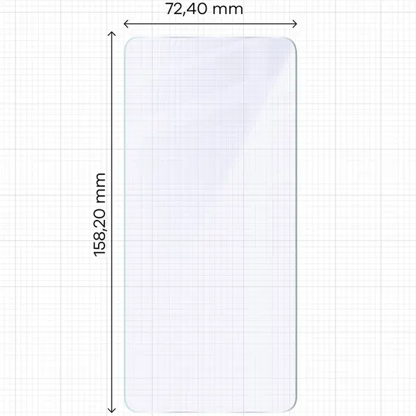Elastyczne szkło hybrydowe Bizon Glass Mule do Realme GT 7