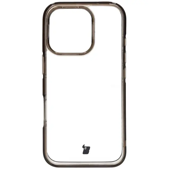 Etui Bizon Case Halo do Apple iPhone 16 Pro przydymione-czarne