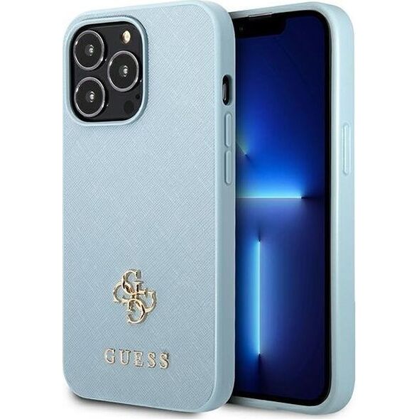 Guess Guess GUHCP13LPS4MB iPhone 13 Pro / 13 6,1" niebieski/blue hardcase Saffiano 4G Small Metal Logo NoSize