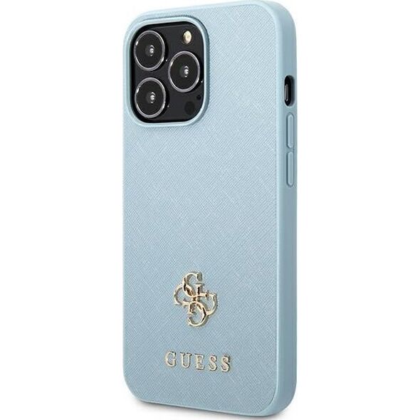 Guess Guess GUHCP13LPS4MB iPhone 13 Pro / 13 6,1" niebieski/blue hardcase Saffiano 4G Small Metal Logo NoSize