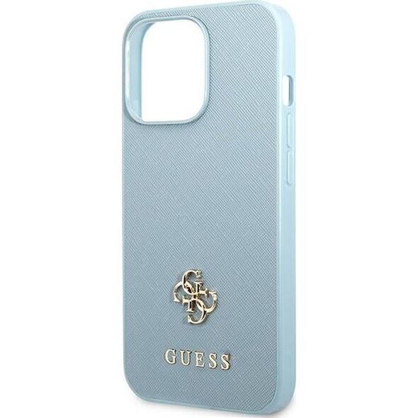 Guess Guess GUHCP13LPS4MB iPhone 13 Pro / 13 6,1" niebieski/blue hardcase Saffiano 4G Small Metal Logo NoSize