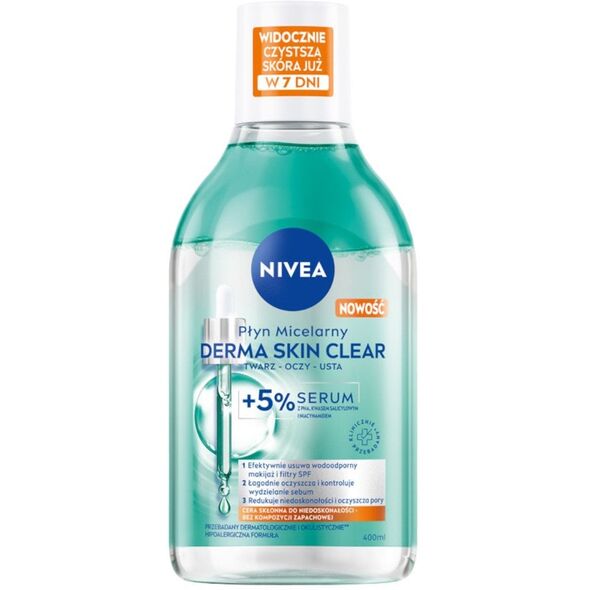 NIVEA_Derma Skin Clear płyn micelarny do demakijażu z 5% serum 400ml