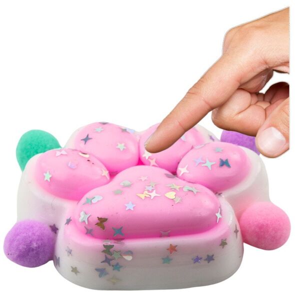 Gniotek Kocia Łapka Antystresowa Sensoryczna Squishy Gwiazdki Różowy