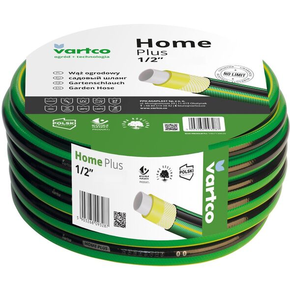 Wąż ogrodowy Vartco Home Plus 1/2" 30m