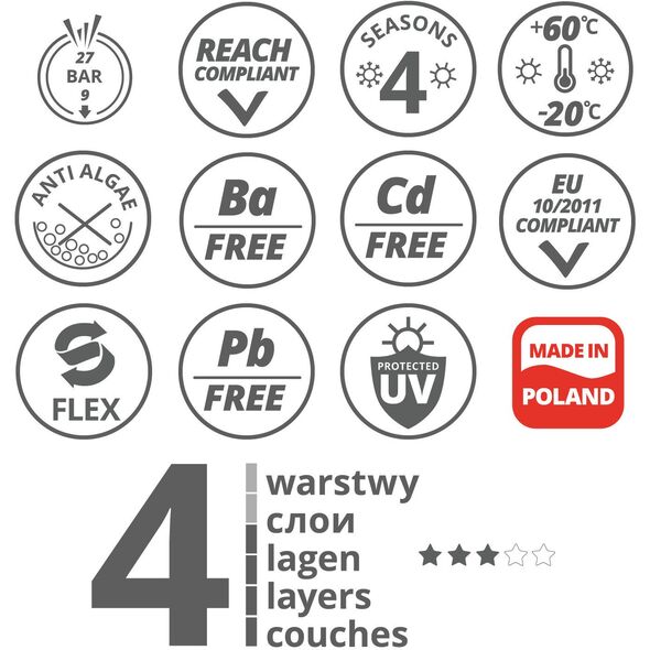 Wąż ogrodowy Vartco Home Plus 1/2" 30m