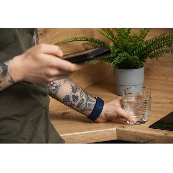 Pasek do Samsung Galaxy Watch Forcell F-Design FS05 sprzączka włókno poliestrowe 20 mm zielony