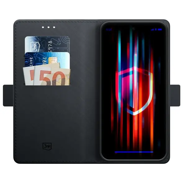 Etui z klapką 3MK Wallet Case do Motorola Moto G35 5G czarny