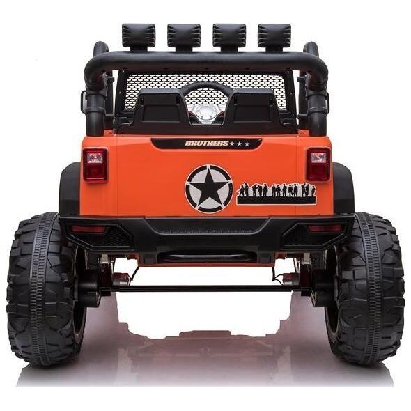 LeanToys Auto na akumulator Jeep JC666 Pomarańczowy