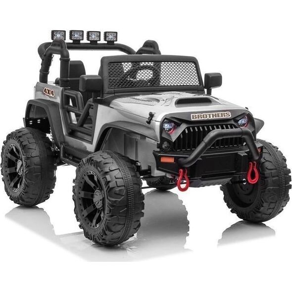 Lean Sport Auto na akumulator Jeep JC666 Srebrny Lakierowany