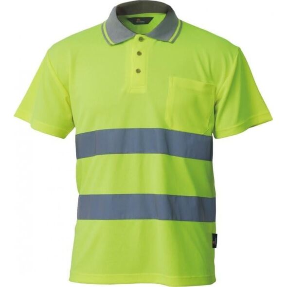 VIZWELL KOSZULKA POLO OSTRZEGAWCZA ŻÓŁTA XL VWPS01-BY/XL VIZWELL