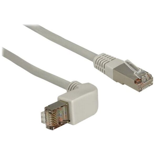 Delock Cat 5e S/FTP kątowy 0.5m Szary (83514)