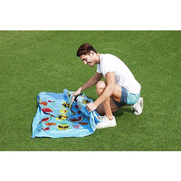 Amazon Bestway Basen Stelażowy dla dzieci z zadaszeniem Steel Pro UV Careful 8' x 20/2.44m x 51cm 56432