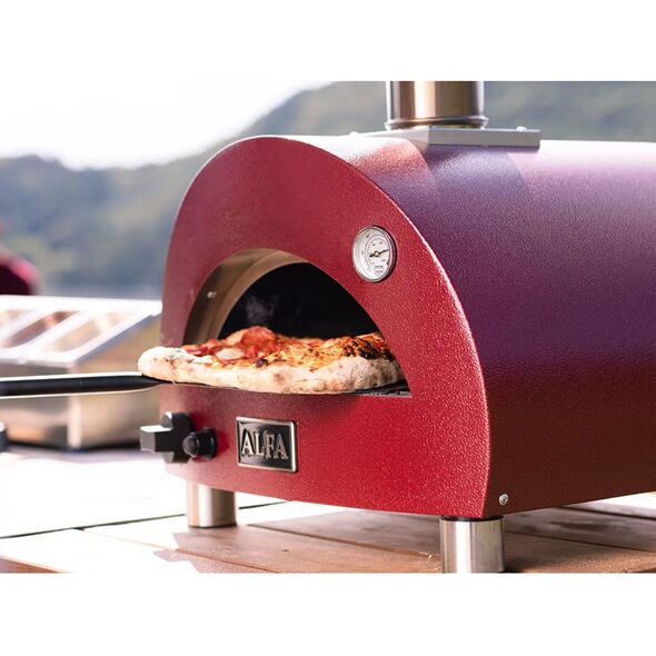Φορητός φούρνος πίτσας Alfa Forni Linea Moderno Antique Red