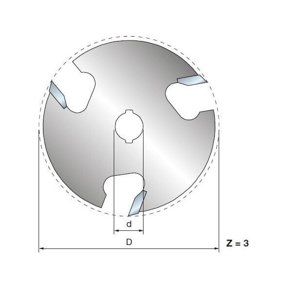 Φρέζα Freud 56-11208P 50,8X6,4X8,0-3