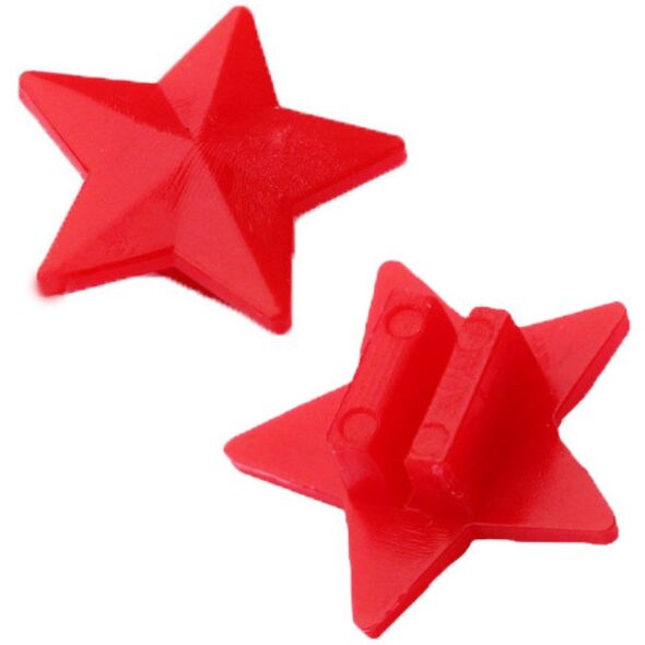 Zestaw Koraliki Na Szprychy Do Roweru Gwiazdki Kolorowe 2cm 35szt LEAN Toys