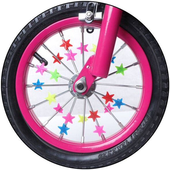 Zestaw Koraliki Na Szprychy Do Roweru Gwiazdki Kolorowe 2cm 35szt LEAN Toys