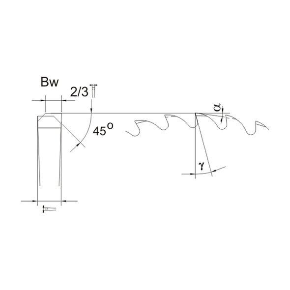 Globus Frez do przecinarek HSS BW 18 typ C 250x32x2,00mm FP220-0250-0001