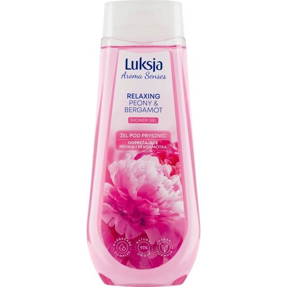Luksja Luksja Aroma Senses Żel pod prysznic odprężające peonia i bergamotka 500 ml