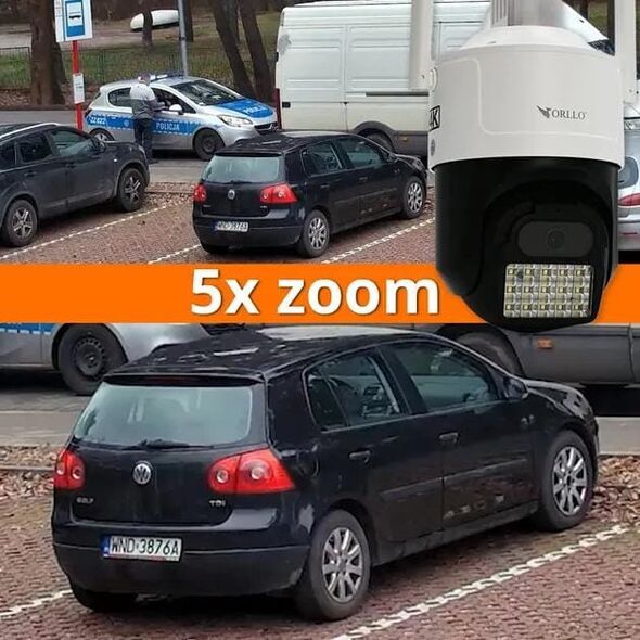 Kamera IP ORLLO Z17 Ultra 4K zewnętrzna obrotowa GSM na kartę SIM
