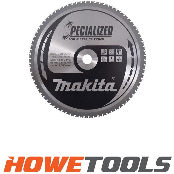MAKITA ΔΙΣΚΟΠΡΙΟΝΟ 305x25,4x78z ΕΙΔΙΚΟ ΛΕΠΤΟ ΜΕΤΑΛΛΟ