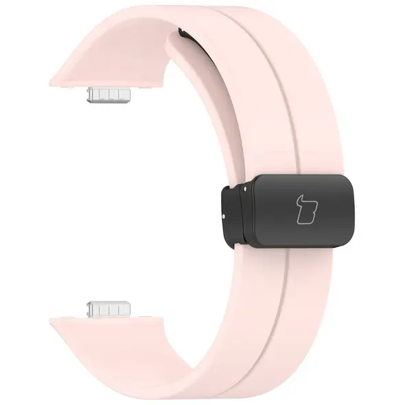 Silikonowy pasek Bizon Strap Watch Silicone L do Huawei Watch Fit 4 Pro / Fit 4 / Fit 3 różowy
